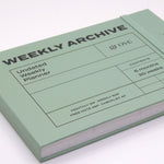Iconic Undated Weekly Archive Planner - Green - Leaves Stationery Store