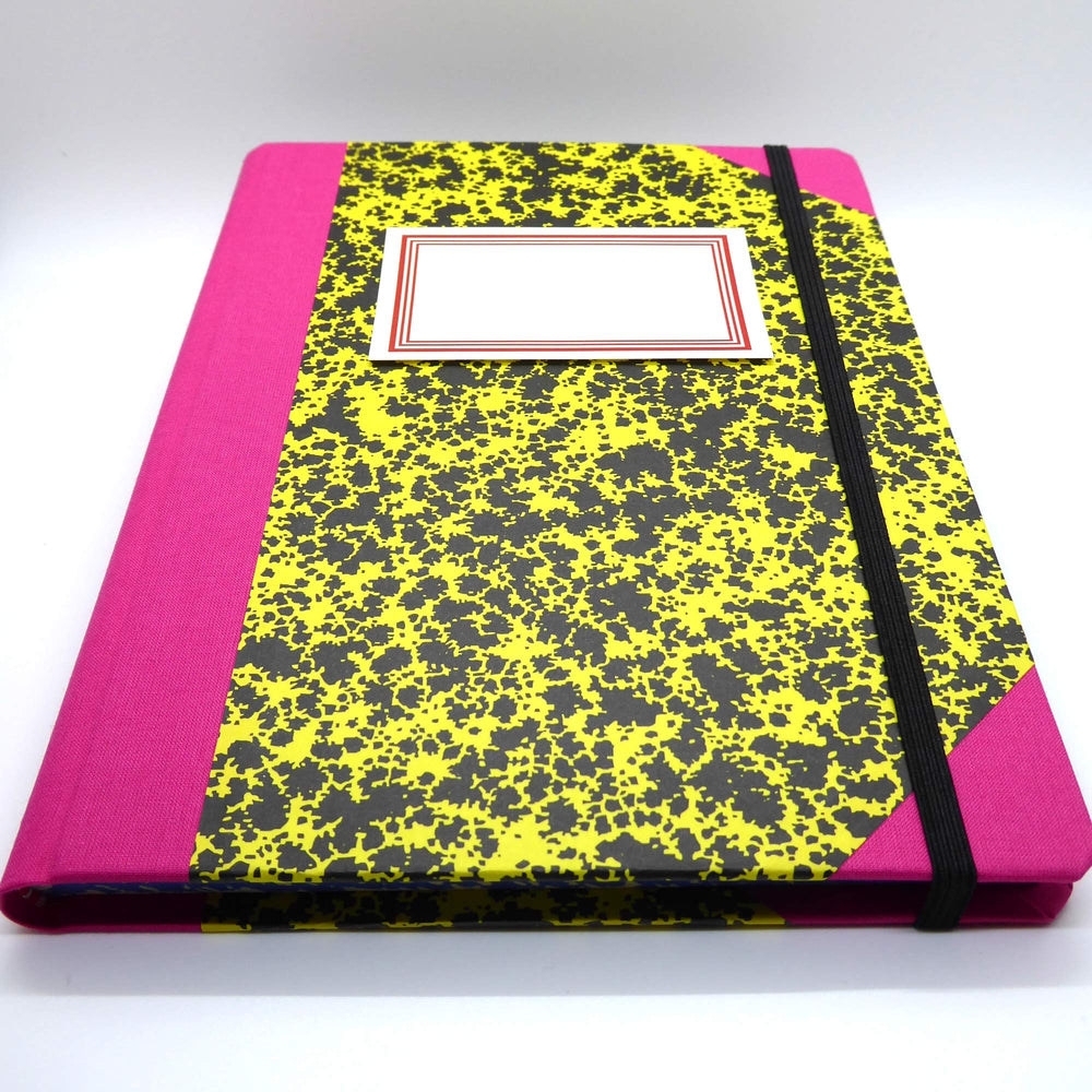 Emilio Braga Cloud Print A5 Notebook - Yellow - Leaves Stationery Store