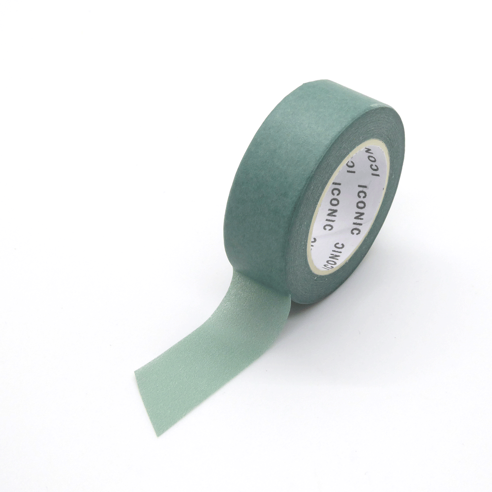 Iconic Solid Colour Washi Tape - Green