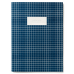 Kartotek Copenhagen Check Notebook - Dark Blue