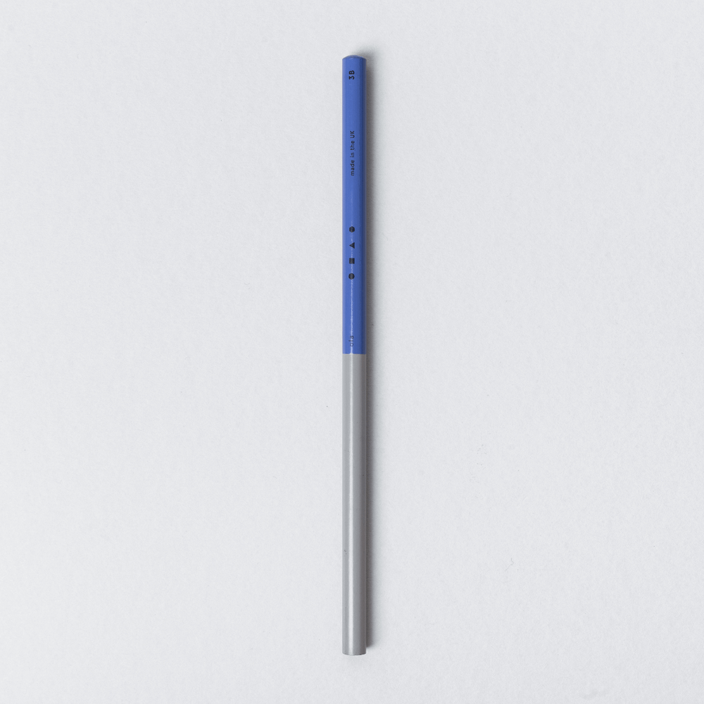 Ola Colourblock Pencil 3B - Blue / Grey - Leaves Stationery Store
