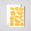 Ola Block Postcard, White and Yellow Blocks
