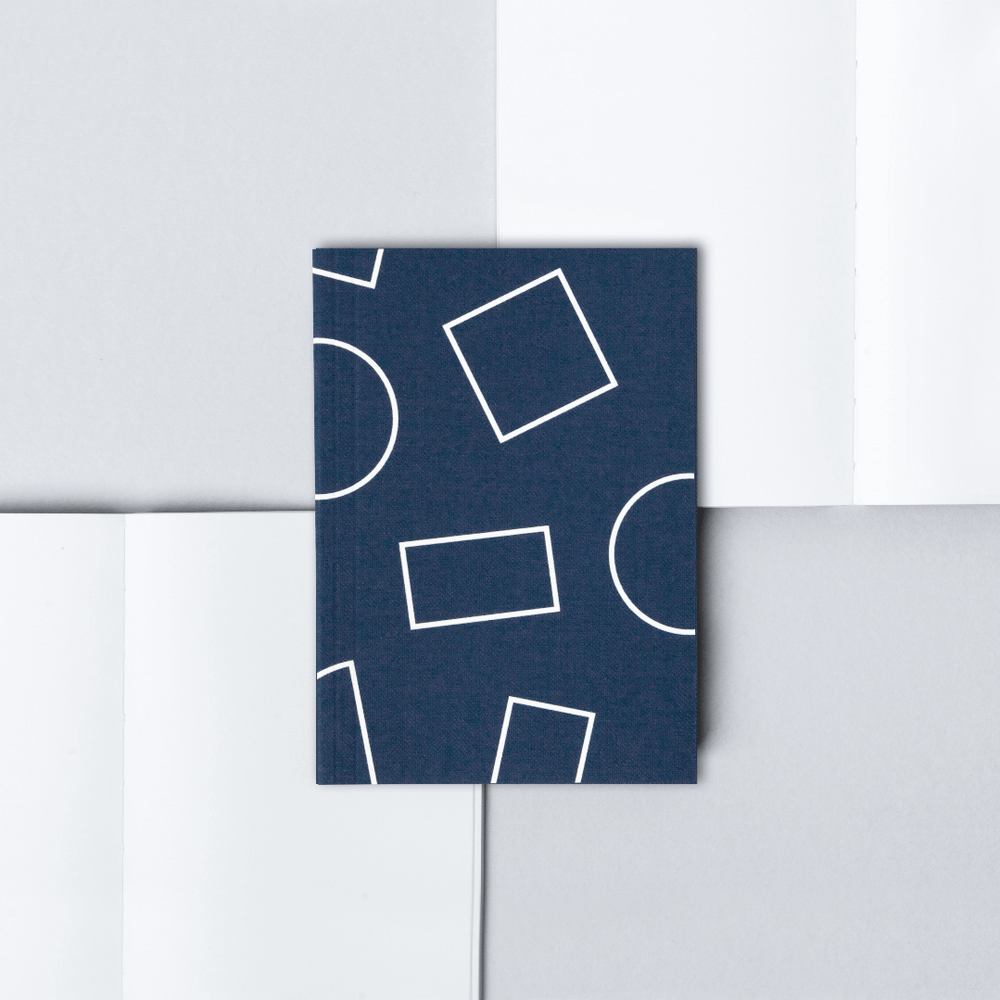 Ola Pocket Weekly Planner, Shapes - Navy - Leaves Stationery Store