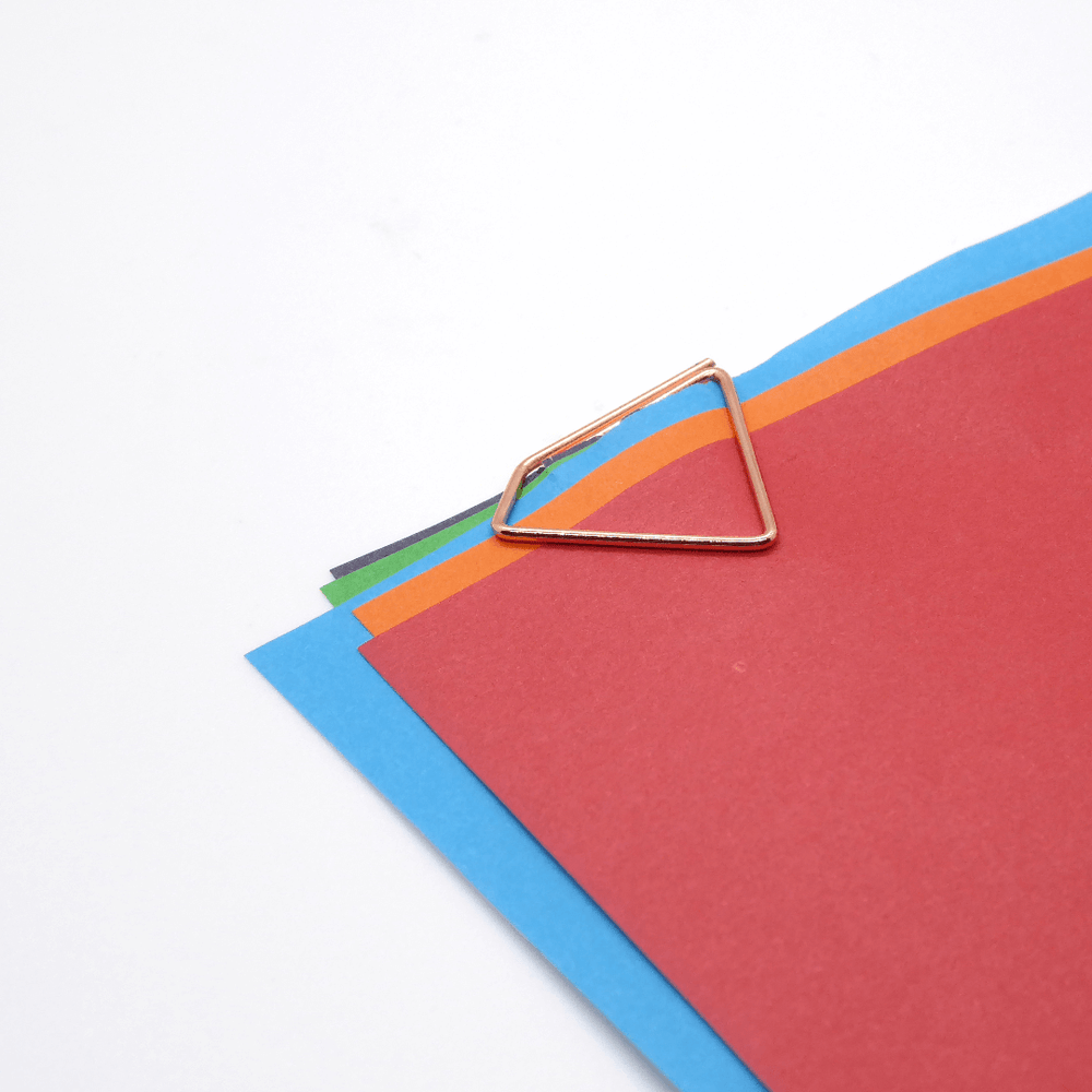 Poketo Metal Paper Clips - Copper Pyramid - Leaves Stationery Store
