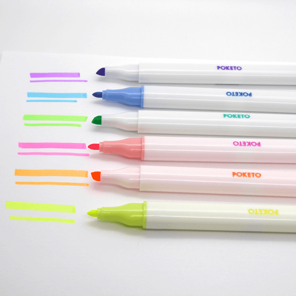 Poketo Double Tip Highlighters - Leaves Stationery Store