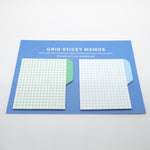 Poketo Grid Sticky Memos - Cool Colours