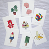 Red Fries Postcard, Monstera - Leaves Stationery Store