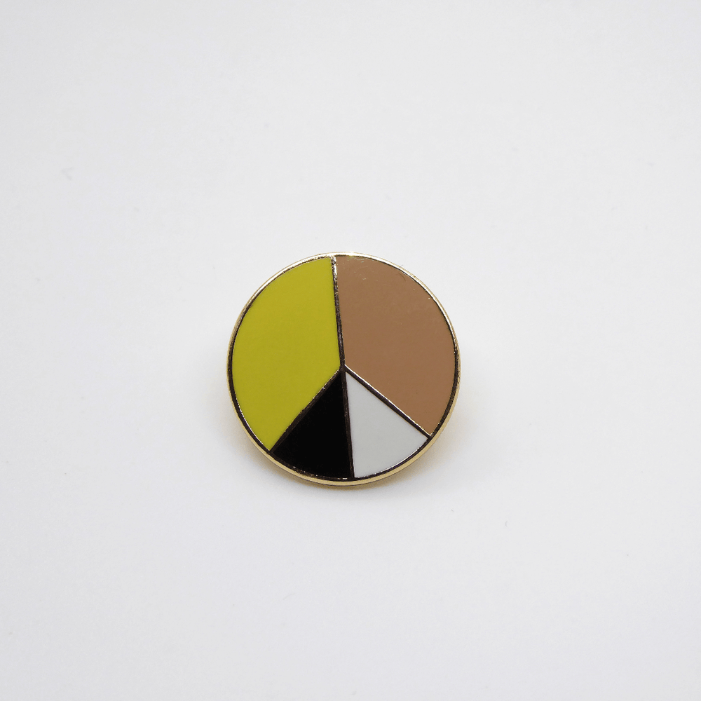 Red Fries Enamel Pin Badge - Peace - Leaves Stationery Store