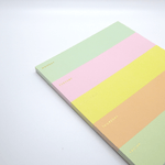 Rifle Paper Co Weekly Colour Block Memo Notepad - Leaves Stationery Store