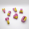 Studio Emma Mini Concrete Letters - Pink & Yellow - Leaves Stationery Store