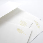 Tiny Bones Press Notecard Set, Foliage - Gold - Leaves Stationery Store