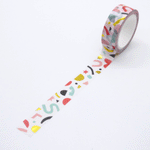 Worthwhile Paper Washi Tape - Confetti Pattern, Colour & Gold Foil - Leaves Stationery Store